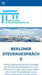 Mobile Screenshot of berlinersteuergespraeche.de