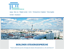 Tablet Screenshot of berlinersteuergespraeche.de